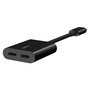 Belkin RockStar Adaptateur Audio et Charge USB-C, Noir, F7U081btBLK