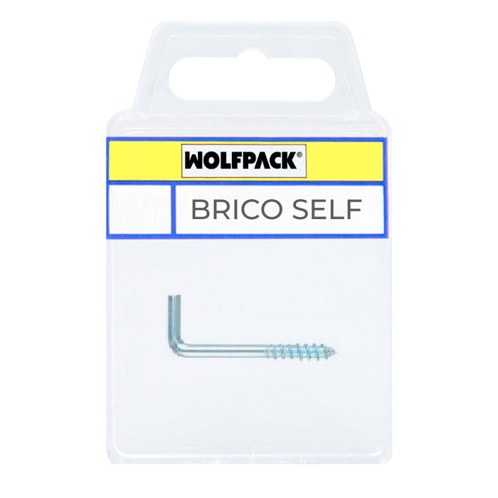 WOLFPACK LINEA PROFESIONAL Gond fileté Brico-self zingué 20x70 mm WOLFPACK LINEA PROFESIONAL Gond fileté Brico-self zingué 20x70 mm