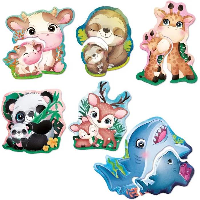 Lisciani Giochi Jouer Apprendre Baby Bébés Animaux Pièces Sensitives