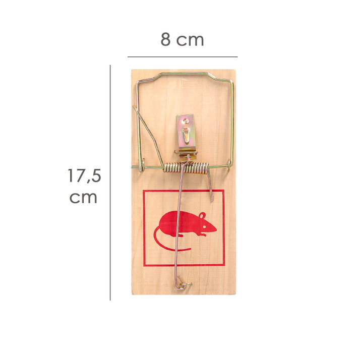 WOLFPACK LINEA PROFESIONAL Piège à rats en bois 17,5 x 8 cm WOLFPACK LINEA PROFESIONAL Piège à rats en bois 17,5 x 8 cm