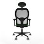 Piqueras y Crespo Chaise de Bureau 3D036G1 Vert avec Appui-tête