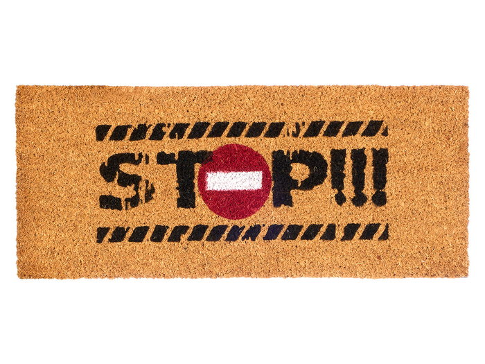 Giftdecor Felpudo Stop 25 x 60 cm Fibre de coco et PVC Naturel (Set de 12)