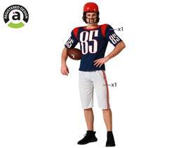 Disfraz Jugador Rugby Hombre Adulto XS-S Multicolor