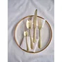Cosy & Trendy Eva - Set de couverts 24 pcs - Champagne mat