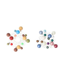 Inca Câble Téléphonique Caoutchouc Boules Mates et Brillantes Lot de 2