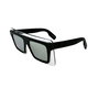 Kenzo KZ40024I 01C 145 mm Lunettes de soleil unisexe en acétate géométrique UV400