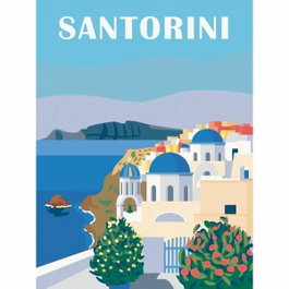 Ravensburger Set de peinture par numéros Santorin 30x40 cm