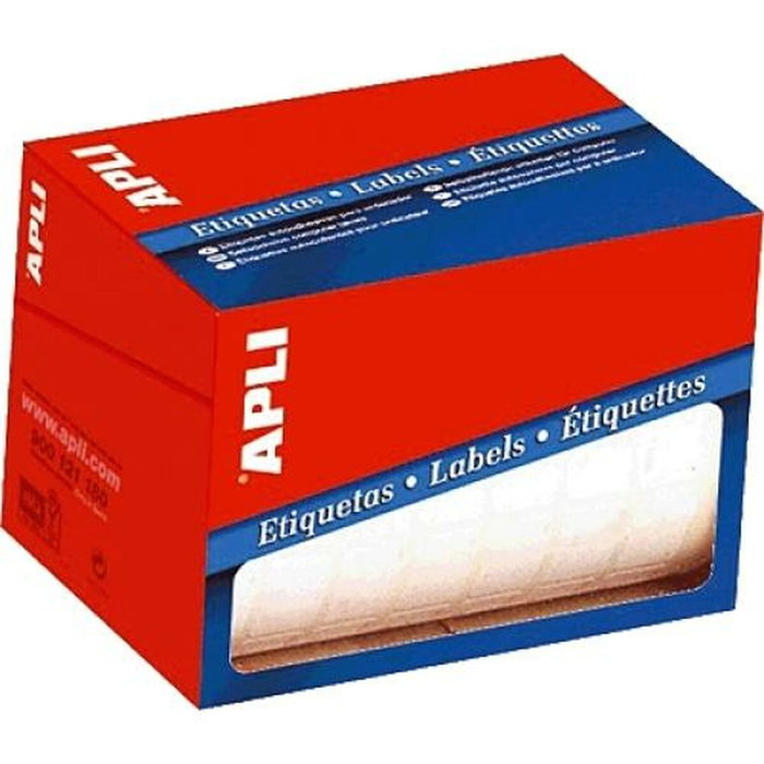 Étiquettes adhésives Apli Blanc 22 x 32 mm (10 Unités)