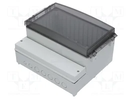 FIBOX Boîtier mural CARDMASTER gris IP65 PC 25/22-3