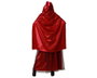 Déguisement Petite à Capuche Sanglante avec robe longue, cape et ceinture - Taille M-L