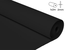 Innspiro Rouleau de mousse EVA noir 100x200cm x 2mm