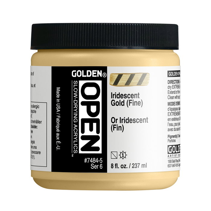 Golden OPEN Peinture Acrylique Perle Iridescente Fine 237ml Golden OPEN Peinture Acrylique Perle Iridescente Fine 237ml