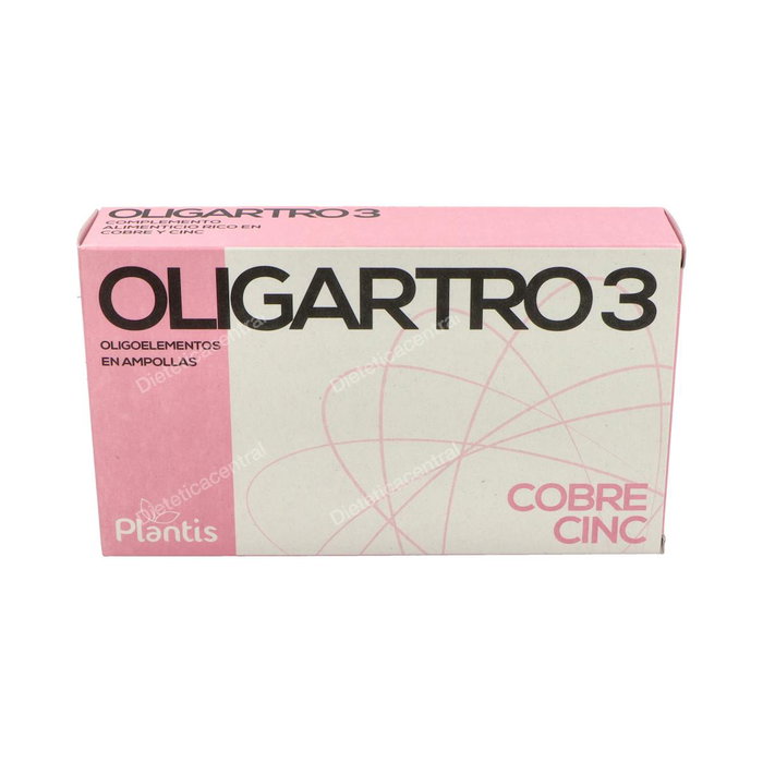 PLANTIS OLIGARTRO 3 Zinc-Cobre 20 ampoules