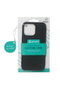 eSTUFF Coque en silicone effet soie pour iPhone 14 Pro Max - Noir - Protection dos et côtés avec doublure microfibre