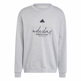 Sweat sans capuche homme Adidas Brand Love French Terry Gris