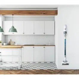 Domo DO233SV Aspirateur balai sans fil 2-en-1, Systeme cyclonique, Brosse rotative, Autonomie 20 min, Reservoir poussiere 0.6L