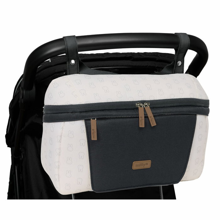Miffy Sac organisateur pour poussette de bébé Miffy Moon Bleu et Beige