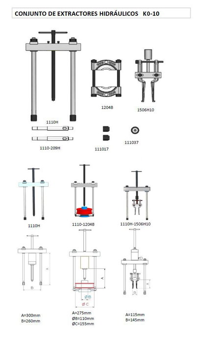 Kit Hydraulique Forza Pièce Mécanique 1110-1204-1506