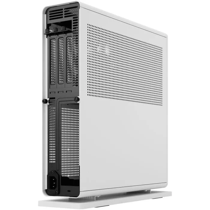 Fractal Design Ridge White Boîtier PC Mini-Tour mITX Blanc avec Carte Riser PCIe 4.0 Incluse et 2 Ventilateurs 140mm PWM