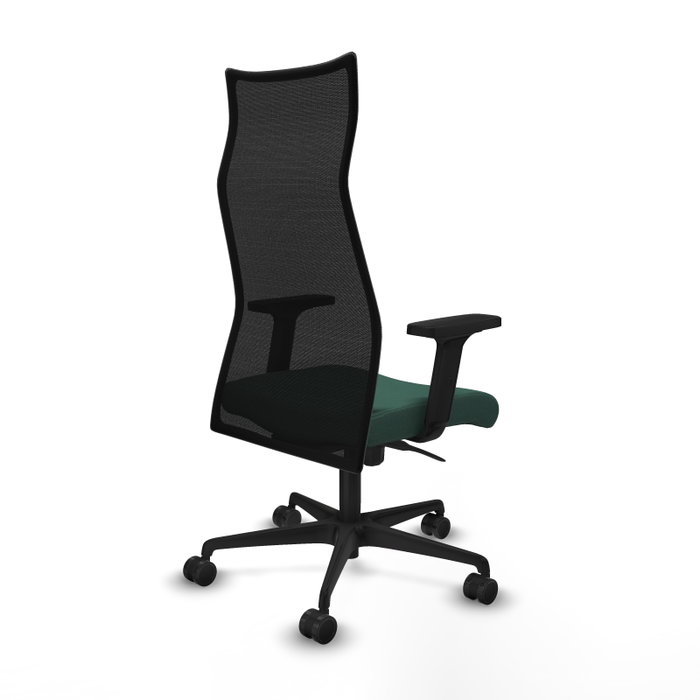 Piqueras y Crespo Chaise de Bureau Albacete, Vert Bouteille et Noir Piqueras y Crespo Chaise de Bureau Albacete, Vert Bouteille et Noir