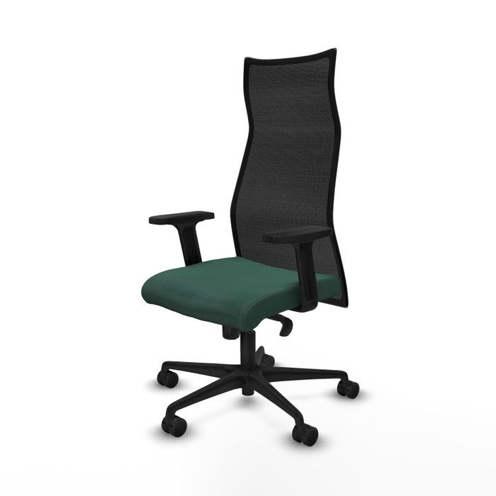 Piqueras y Crespo Chaise de Bureau Albacete, Vert Bouteille et Noir Piqueras y Crespo Chaise de Bureau Albacete, Vert Bouteille et Noir