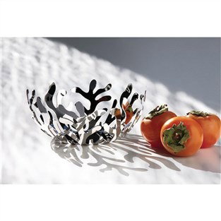 Alessi ESI01/25 Frutero Mediterraneo - Corbeille à fruits en acier inoxydable 18/10 design Emma Silvestris