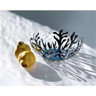 Alessi ESI01/25 Frutero Mediterraneo - Corbeille à fruits en acier inoxydable 18/10 design Emma Silvestris