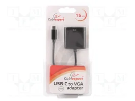 GEMBIRD Adaptateur Cablexpert USB 3.1 vers VGA Full HD 1080p Noir 0,15m