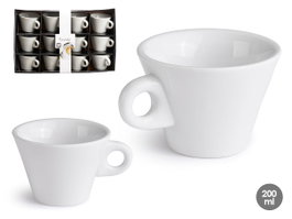 VESSIA Taza Porcelana Alta Blanco 200 ml