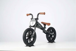 Ociotrends Feduro Draisienne Vélo sans Pédales 12 Pouces Noir Métal PVC EVA PP Dès 24 Mois