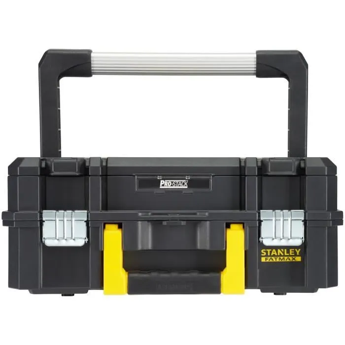 Stanley FMST1-71967 Mallette PRO-STACK 14L avec plateau mousse modulable, organiseur 7 compartiments et poignées aluminium