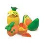 Clementoni - Mes fruits à assembler - Jeu éducatif d'éveil sensoriel et de motricité fine pour tout-petits - Avocat, Ananas, Orange