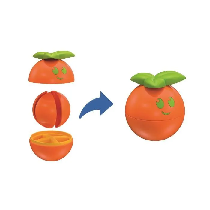 Clementoni - Mes fruits à assembler - Jeu éducatif d'éveil sensoriel et de motricité fine pour tout-petits - Avocat, Ananas, Orange
