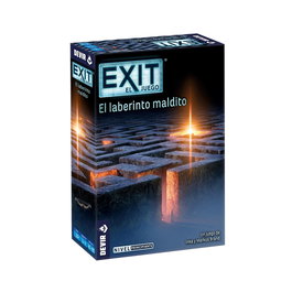 DEVIR Exit El Laberinto Maldito - Jeu d'évasion coopératif - Cartes et énigmes - Version Espagnol