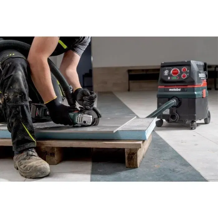 Metabo Meuleuse d'angle sans fil W 18 L 9-125 18 V avec 2 batteries Li-Power 4.0 Ah, chargeur ASC 55 et MetaBOX 165 L