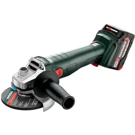 Metabo Meuleuse d'angle sans fil W 18 L 9-125 18 V avec 2 batteries Li-Power 4.0 Ah, chargeur ASC 55 et MetaBOX 165 L