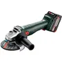 Metabo Meuleuse d'angle sans fil W 18 L 9-125 18 V avec 2 batteries Li-Power 4.0 Ah, chargeur ASC 55 et MetaBOX 165 L