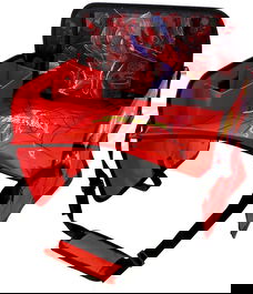 Licensing Table De Voyage Spiderman CZ10642 pour Enfants, Pliable, Surface Tactile, Poche Latérale