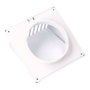 Edm Rejilla de ventilation avec hotte ABS ø 125 mm blanche 170x170 mm