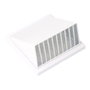 Edm Rejilla de ventilation avec hotte ABS ø 125 mm blanche 170x170 mm