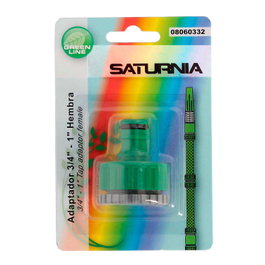 SATURNIA Raccord tuyau plastique 3/4 - 1'' femelle blister