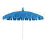 Outdoor Living By Decoris Parasol de Jardin Bleu avec Bord Vert d'Eau Ø195 x 215 cm UV400 Pliable
