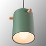 Lampe Suspension Dahlia Métal Bois SKD-P1011-OG, Câble Réglable