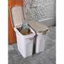 Kerbl Récipient de Conservation des Aliments Brun/blanc 25l