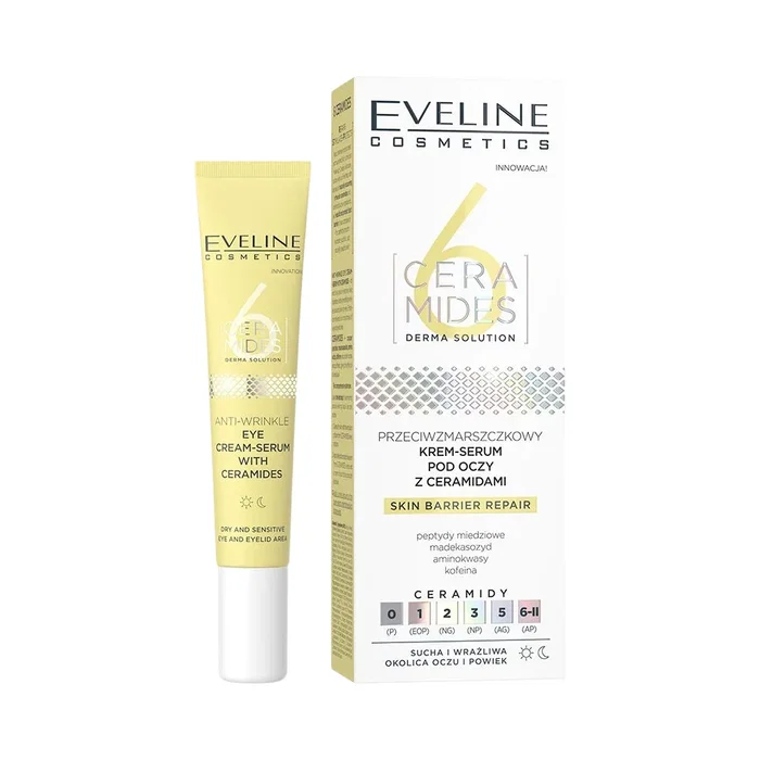 Eveline Cosmetics Crème pour les yeux aux 6 Céramides Anti-rides 20 ml