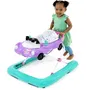 Bright Starts Trotteur bébé 3 en 1 pliable avec petite voiture, 3 modes de jeux évolutifs (station de jeux portative, pousseur, siège conducteur), violet