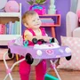 Bright Starts Trotteur bébé 3 en 1 pliable avec petite voiture, 3 modes de jeux évolutifs (station de jeux portative, pousseur, siège conducteur), violet