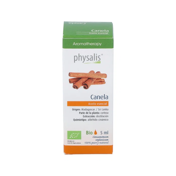 PHYSALIS Esencia Canela Bio 5 ml - Huile Essentielle de Cannelle de Ceylan PHYSALIS Esencia Canela Bio 5 ml - Huile Essentielle de Cannelle de Ceylan