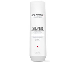 Goldwell Shampoing ARGENT 250 ml pour Cheveux Blonds ou Blancs, Neutralise les Nuances Jaunes