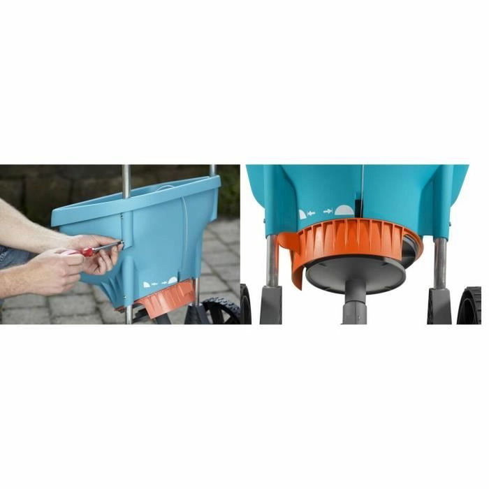 Gardena Épandeur à engrais XL sur roues, 18L, 800m²